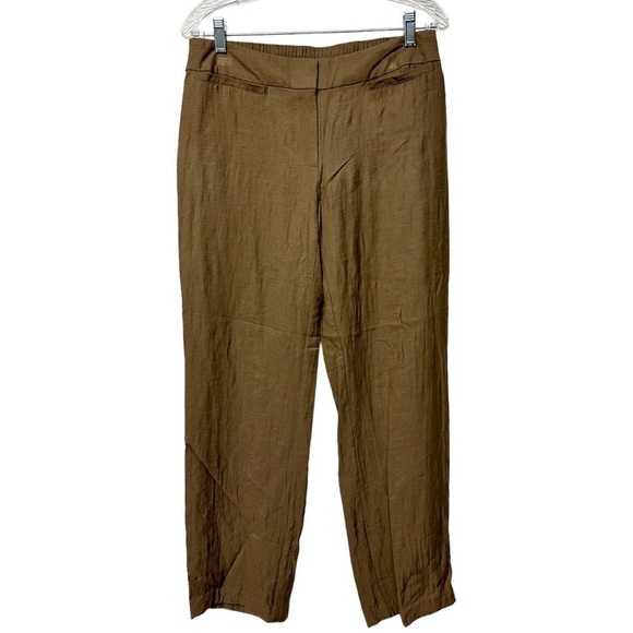 Chico’s Travelers Brown lightweight Dress Pants Size 0 - Picture 1 of 14